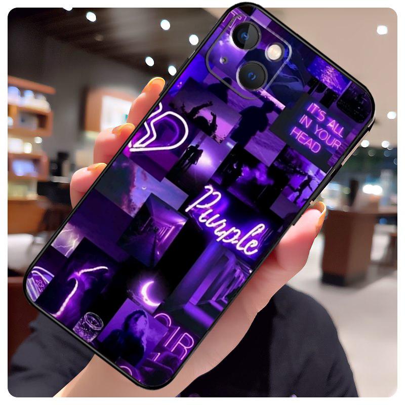 Infinity On Purple Case For iPhone 13 Pro Max 16 15 11 12 14 17 Pro Max mini 15 16 Plus 16e 17 Air Phone Cover