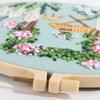 1Pc Quiet Time Home Living Green Plant Coffee Table DIY Embroidery Needlework Bamboo Embroidery Frame English Kit
