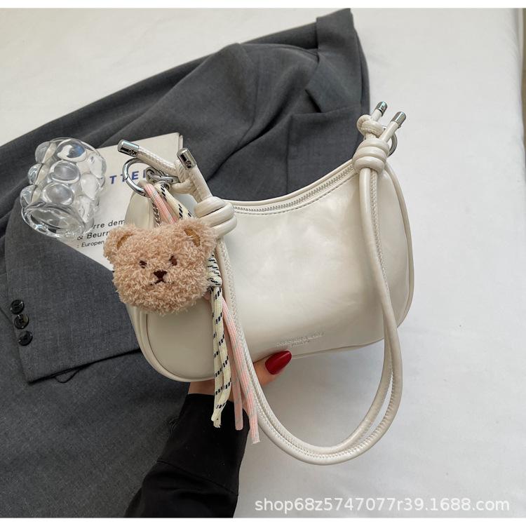 2025 New Underarm Bag Women's High-end Sense Niche Shoulder Bag Foreign Style Messenger Bag Simple Casual Commuter Shoulder Bag