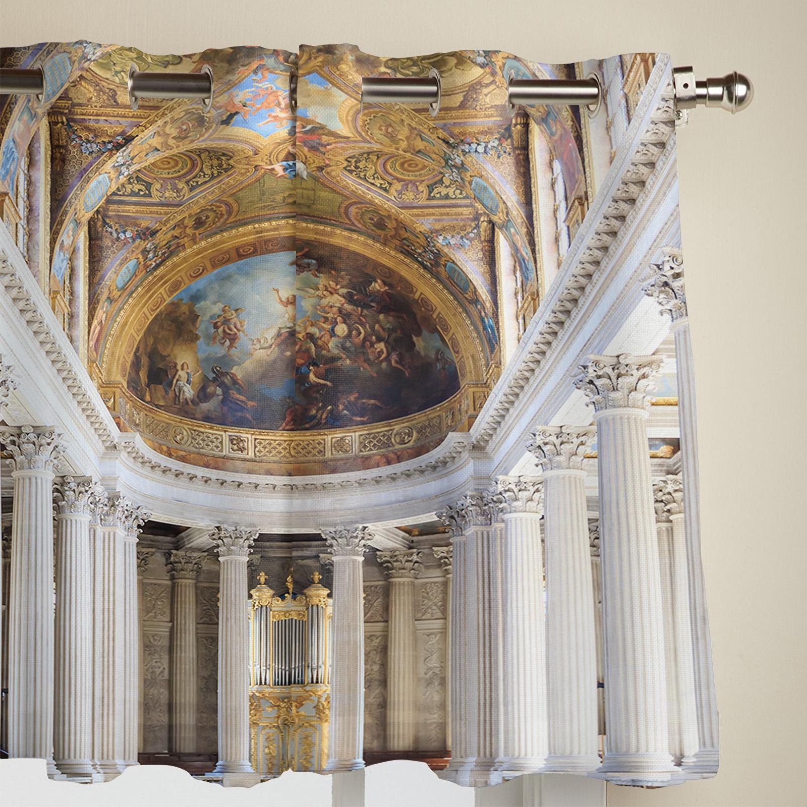 Франция Дворец Окна Шторы Спальня Гостиная Окна Шторы Кухня Украшения Жалюзи Занавес 135W — фото 4