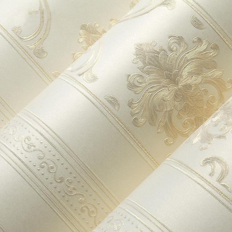 Wysokiej Jakości Tapeta 3D z Głęboką Teksturą Reliefową Styl Europejski Damaszek Pionowe Pasy Tapeta Włókninowa Okładzina Ścienna Tapety 3D