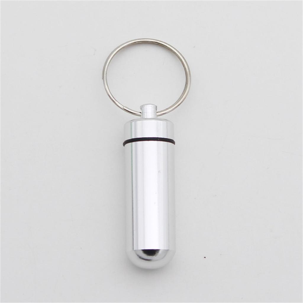Mini Portable Pill Box Waterproof Aluminum Cases Tablets Bottle Medicine Vitamin Pillboxs Fish Oils Container Organizer Storage
