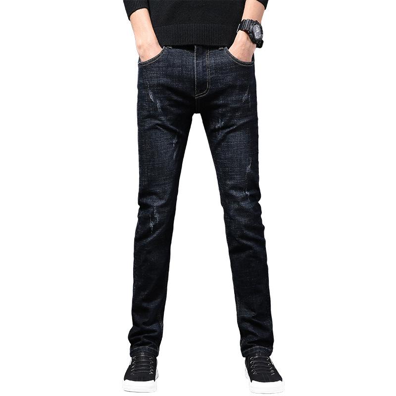 Herrenjeans mit geradem Bein für Frühling und Herbst: High-End Casual National Trend