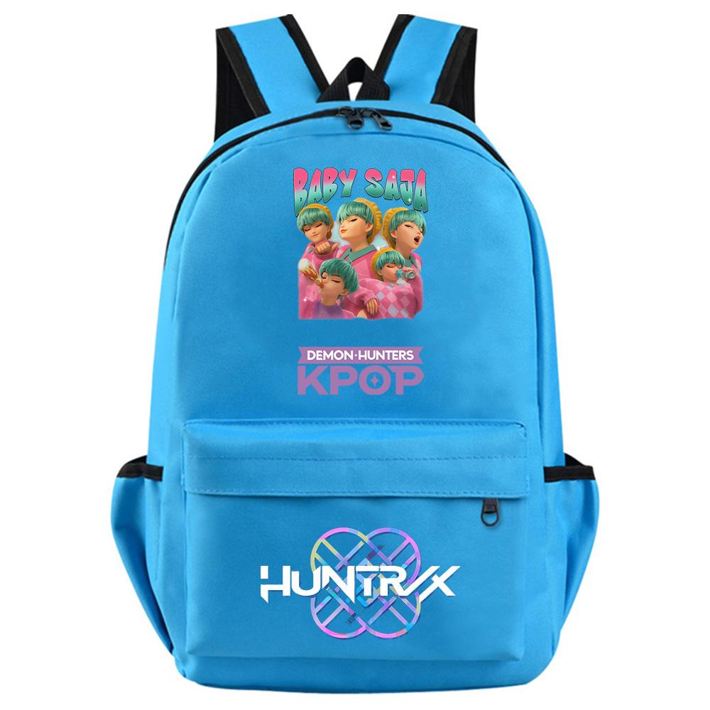 Anime Kpop Demon Hunters Printed Backpack for Teenager Student Girl Boy Bookbag Schoolbag Women Large Capacity Travel Bag Kid Gift Rucksak
