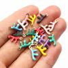 20pcs Stainless Steel Enamel Small Cute Charms Pendant Fish Starfish Coral Reef DIY Jewelry Making Accessories Findings