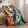 Archangel Sword Shield Bedroom Blanket for Livingroom Couch Lunch Break Soft Throw for Friend's Festival Gift