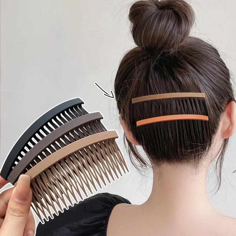 Neue Mode Haarkamm Frauen Groß Einfach Haarnadel Pony Fixierte Anordnung Abstehende Haare Accessoires Hinterkopf Haarkamm Kopfschmuck