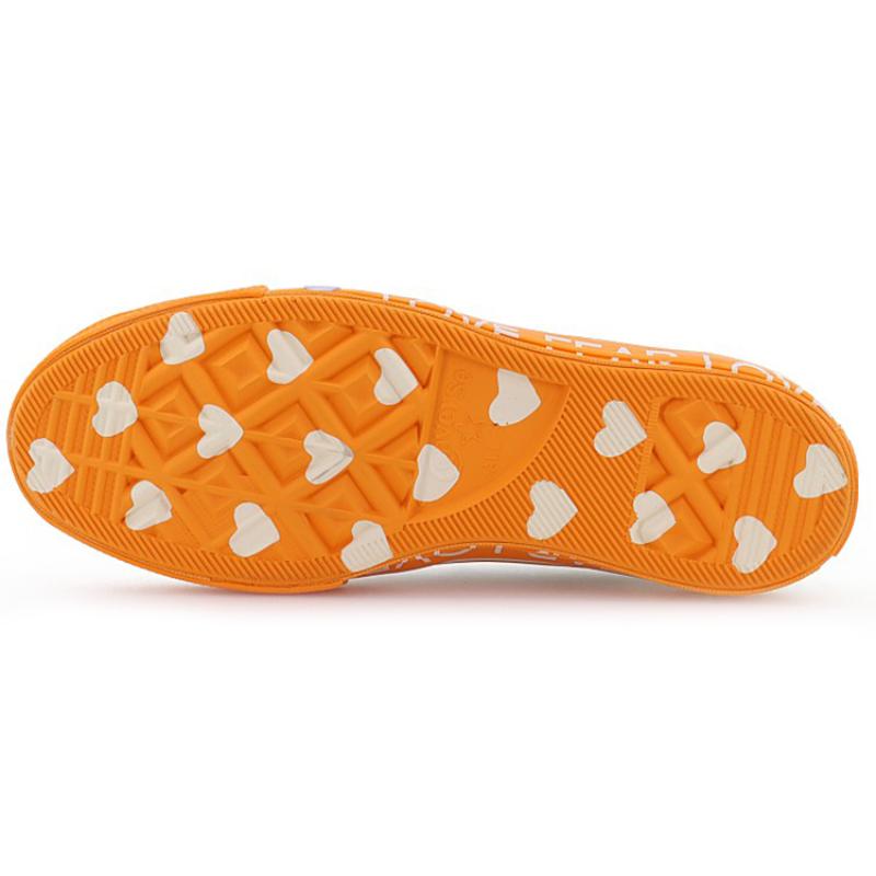 Converse Pantofi Sport Joasă Pânză Versatili Zilnici Ediție Limitată Ziua Îndrăgostiților anii 1970 Femei Alb Portocaliu