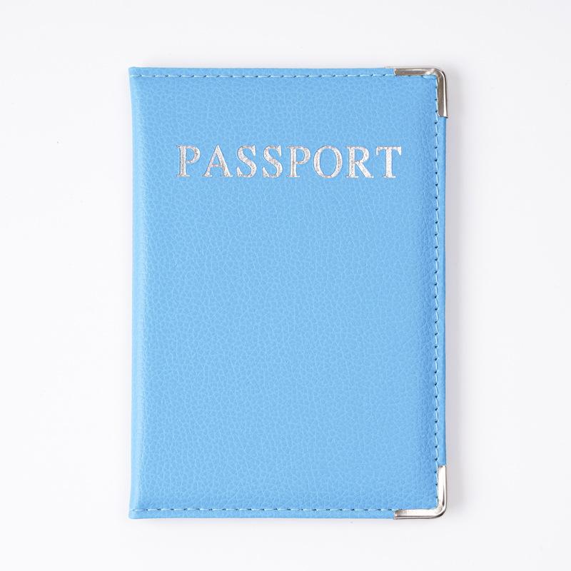 Passport Cover Pu Leather Travel Passport Holder Protector Case Organizer Ticket Document Business Credit Id Cards Wallet
