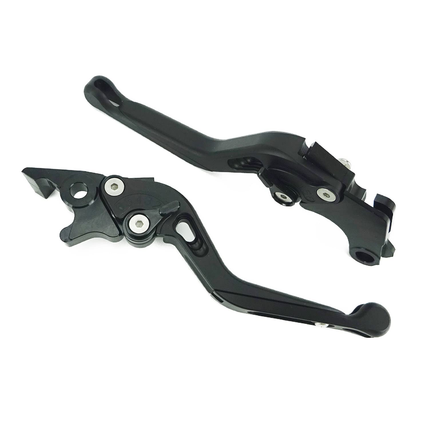 

H24m2 All Black Matte Honda Brake and Clutch Compatible with Monkey GROM Levers, 6-Level Adjustment, Telescopic, GB350, 125, 400X, CBR400R, CL250,