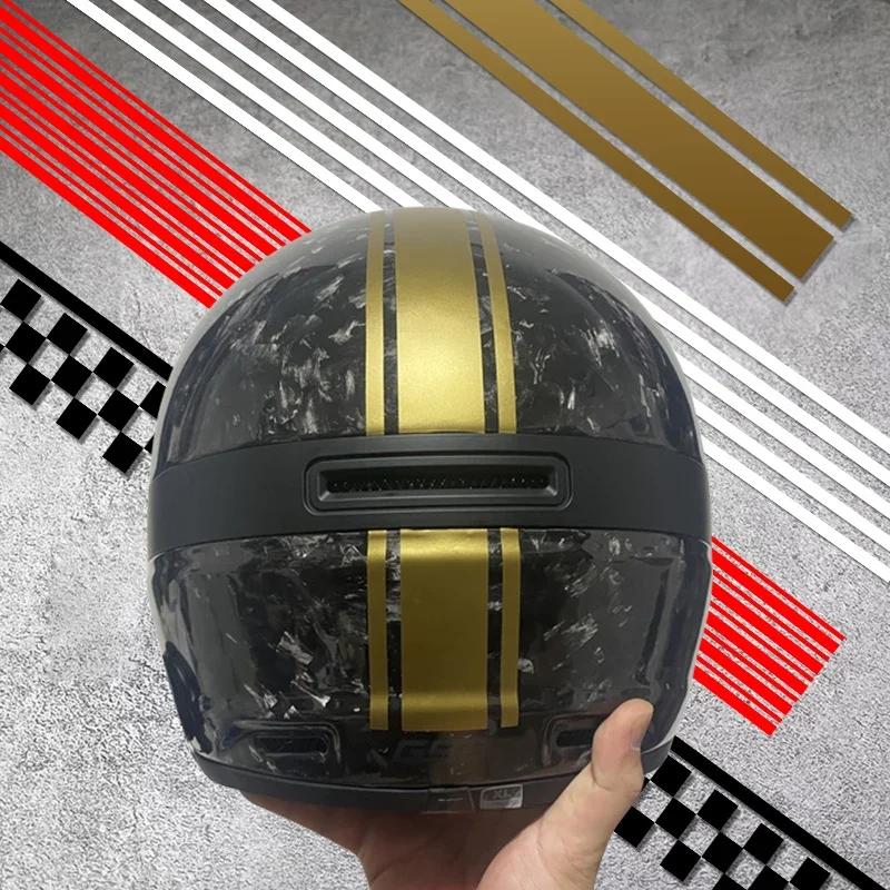 1PC 50CM Stripe Motorcycle Stickers DIY Racing Helmet Refit Motorbike Fuel Tank Body Decoration Stickers Waterproof Vinyl Decals