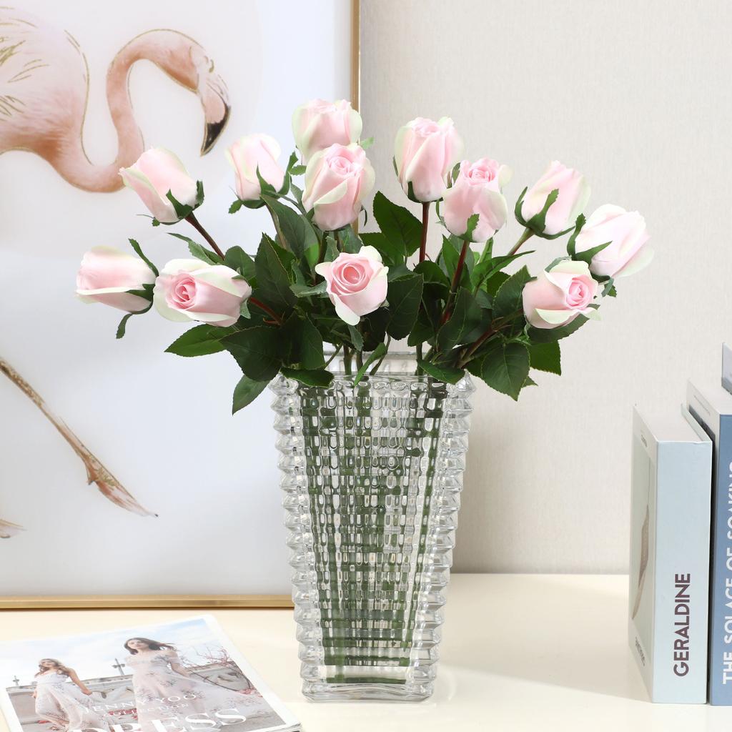 Hand Feeling Moisturizing Rose Bouquet Simulation Flowers Home Living Room Decorative Ornaments Fake Flowers