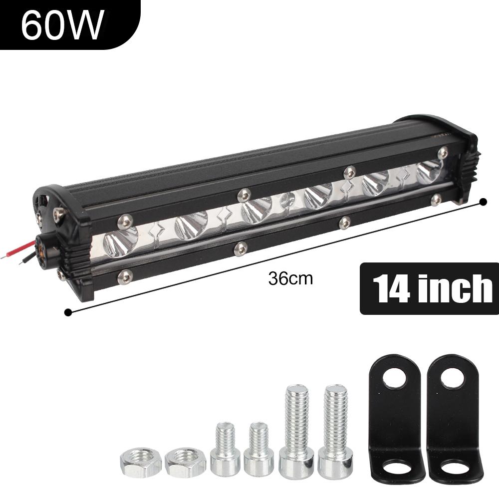 12V 24V Driving Fog Lamp LED Work Light Bar 6D Ultra Slim For Motorcycle Off Road 4WD SUV ATV Tractor Truck 4x4 LED Bar