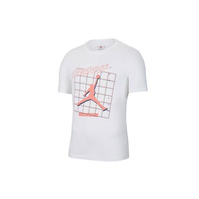 Lässiges Sport Rundhals Logo Kurzarm T-Shirt Herren Oberteile Weiß CT3707-100