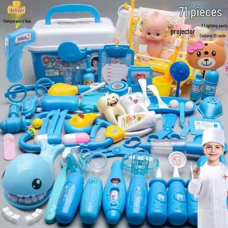 Children's Doctor Kit: Simulation Stethoscope, Injection, Pretend Play Set for Boys and Girls