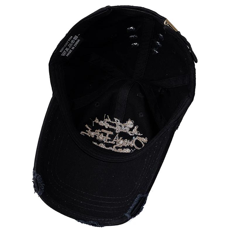 Hot Sale Unisex Baseball Cap Smile Letter Embroidered Cotton Hole Cap Dad Hat Men And Women Outdoor Washed Cotton Hat Cap