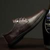 Man Moccasins Fashion All-Match Dress Shoes Mens Business Formal Genuine Leather Casual Newest Lace-Up Oxfords Wedding Shoes Men