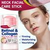 Bâton de Soin Visage et Cou Rétinol & Collagène - 12% Acide Hyaluronique, Raffermissant & Hydratant, Stimule la Vitalité de la Peau, Sans Alcool, pour le Cou au Visage