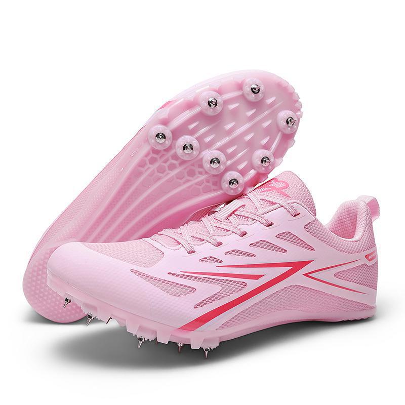 Racing Student Sports Exam Sprinting Track Shoes Men's and Women's High Jump Long Jump Running Shoes Medium and Long Running Spikes