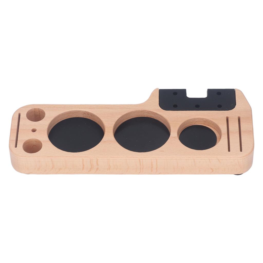 Tamper Holder Station Coffee Tamping Station Coffee Filter Tamper Holder Tamper Stand Space Saving Mess Free Beech Type