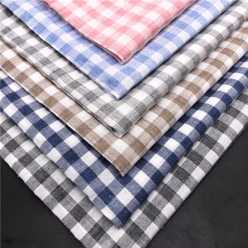 Yarn-Dyed Plaid Cotton Fabric for Shirts