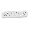 European Plug Socket Panel 16A Current Round Hole Plug Socket Wall Power Outlet Panel for Home Appliances 10 Holes