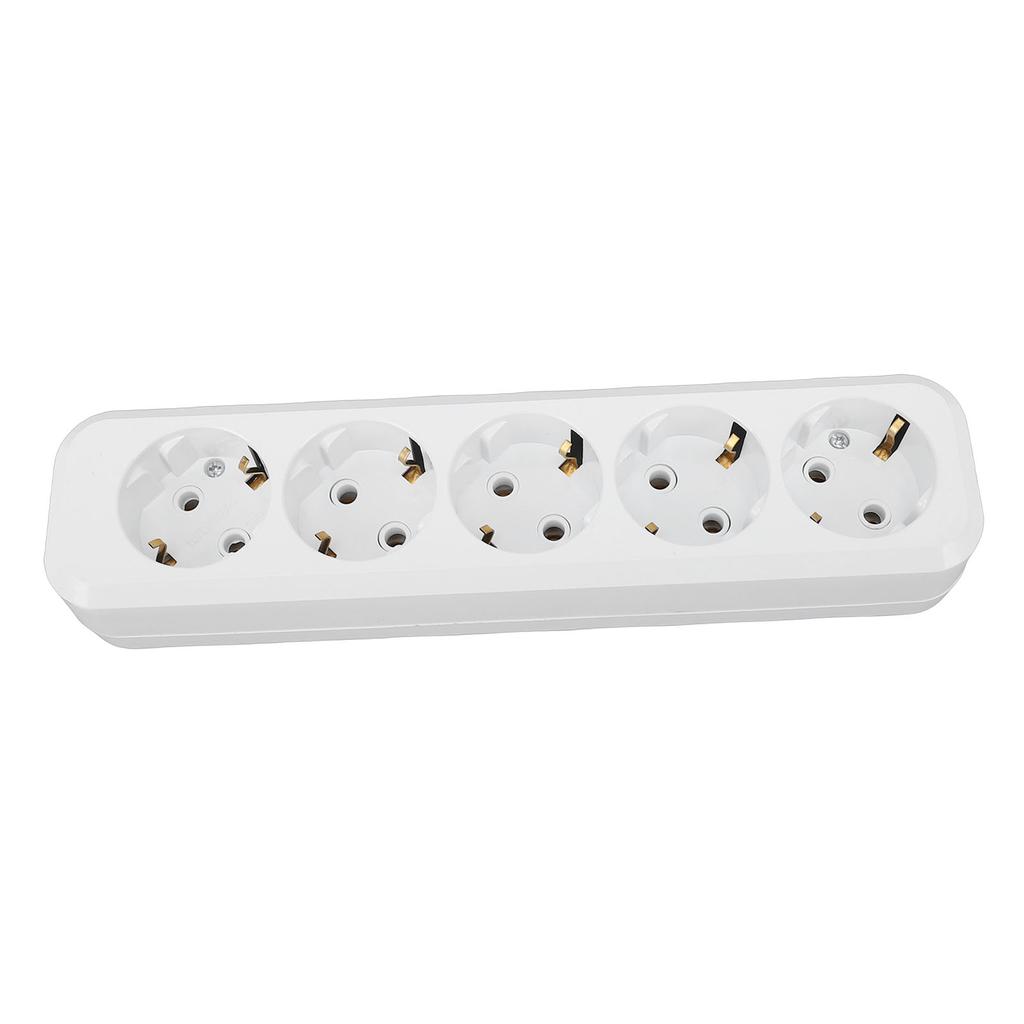 European Plug Socket Panel 16A Current Round Hole Plug Socket Wall Power Outlet Panel for Home Appliances 10 Holes