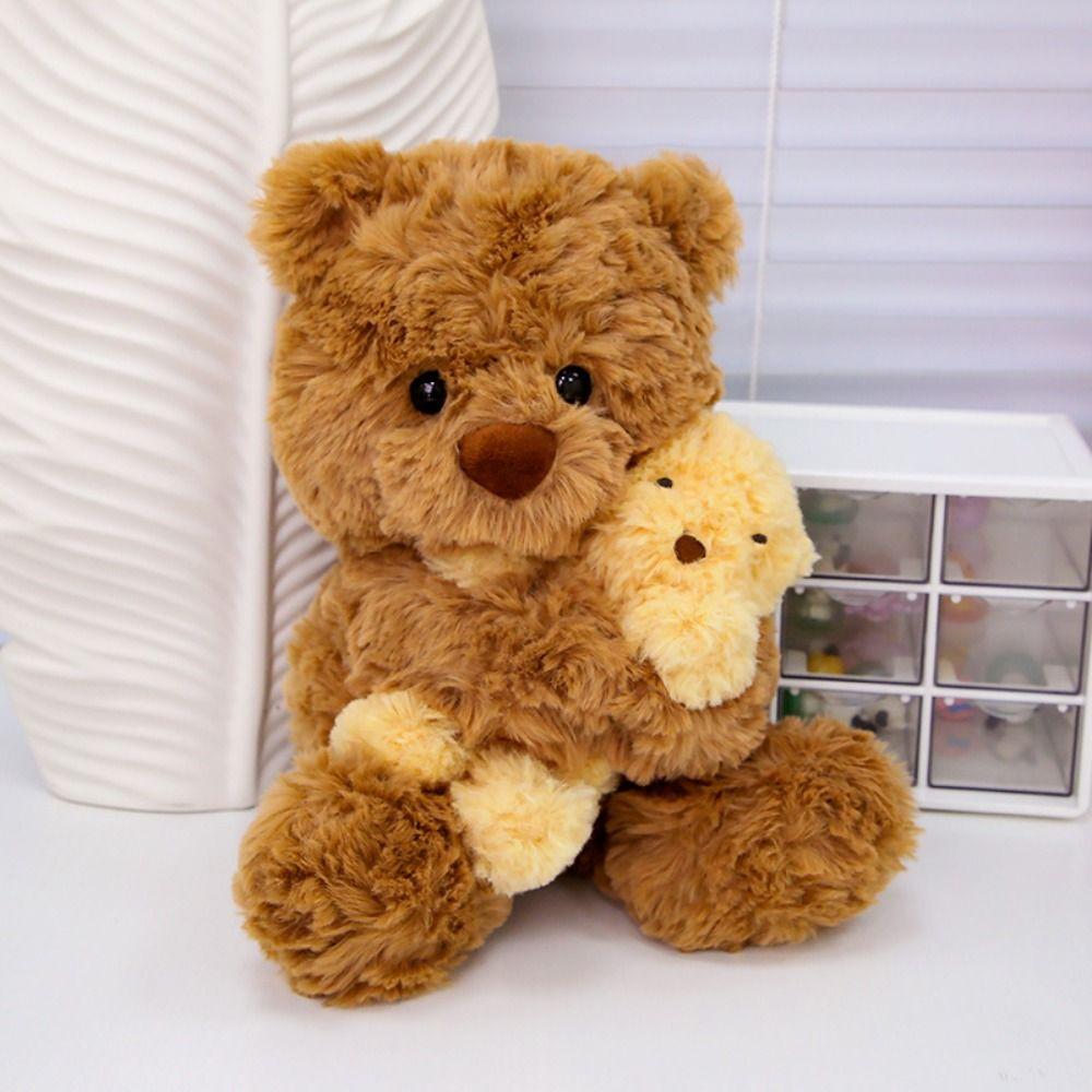 Handmade Bunny Doll Stuffed Toy Fluffy Parent Child Bear Stuffed Animals  Party Supplies