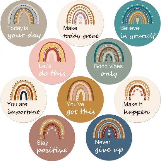 50pcs Positive Sayings Accents Boho Rainbow Motivational Classroom Cutouts Decors Growth Mindset Chips Pirational Quotes Bulletin Board Class Door