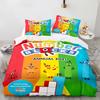 Music Game Sprunki 3D Print Cartoon Bedding Set Soft Comforter Cover Pillowcase Duvet Cover Set Bedclothes for Kids Adults Gift