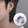 1Pair Punk Stainless Steel Spiky Thorn Stud Earrings For Women Men Ear Clips Funny Street Pop Hip Hop Gothic Jewelry Accessories