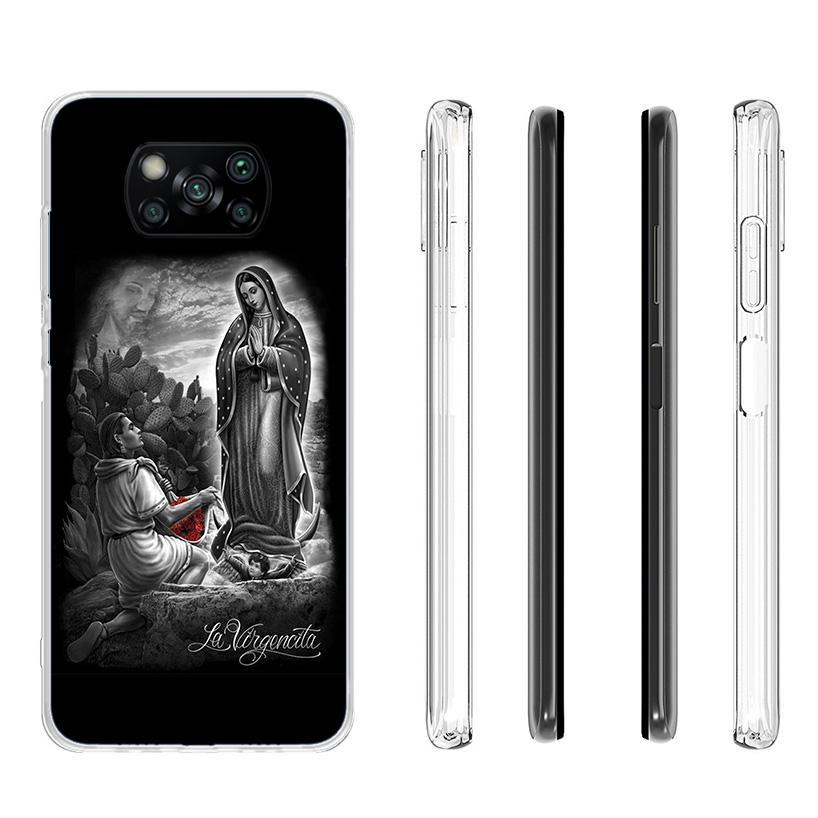 Virgin De Guadalupe Virgen Mary Phone Case For Xiaomi Poco X7 X6 X5 Pro F7 Ultra Redmi 15C 15 13C 13 12C 12 10 10A 10C 9 9A 9C 9