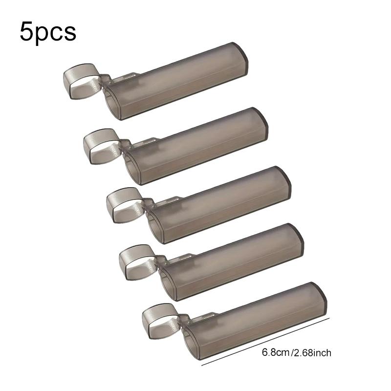 1/2/5pcs Portable Toothpick Case Mini Kitchen and Restaurant Supplies Plastic Clear Toothpick Holder for Outdoor Travel TMZ