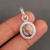 Pink Opal Turquoise Gemstone 925 Sterling Silver Jewelry Pendant 1.20" For Gift PP-7-36