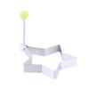 Star Fried Egg Mold Nonstick Stainless Steel Egg Rings Pancake Shaper for Camping Indoor Brkfast   Burger