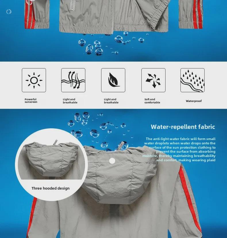 Men's Ultra-Thin Ice Silk Korean Style Summer Sports Sun Protection Jacket