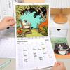 Monthly Wall Calendar Cute Cat Design Hangable 2026 Wall Calendars for Living Room Bedroom Home Wall Decor for Cat Lover