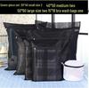 Large Black & White Fine Mesh Laundry Bag for Machine Washing and Clothing Storage