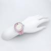 Tendence Watch CRAZY Medium Pink Dial Stainless Steel Mineral Glass Quartz Limited Model 42MM TY930111S White Women's