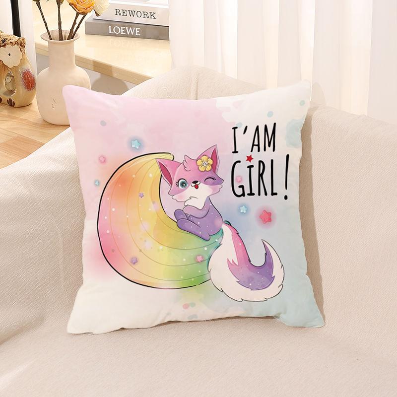 

Милая наволочка с животными для дивана, машины, квадратная подушка, номер люкс, аниме, чехол для тела 40x40cm