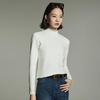 Chuyu Women's Warm Embroidered Semi-High Collar Base Layer T-Shirt