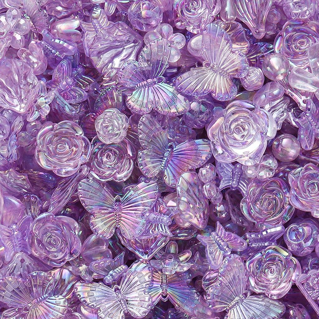 diy handmade material 10-40mm acrylic AB beads children's bracelet necklace mobile phone chain accessories