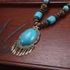 Landie Yunnan Tibetan Ethnic Style Bohemian Necklace Bead String Performance Pendant Accessories