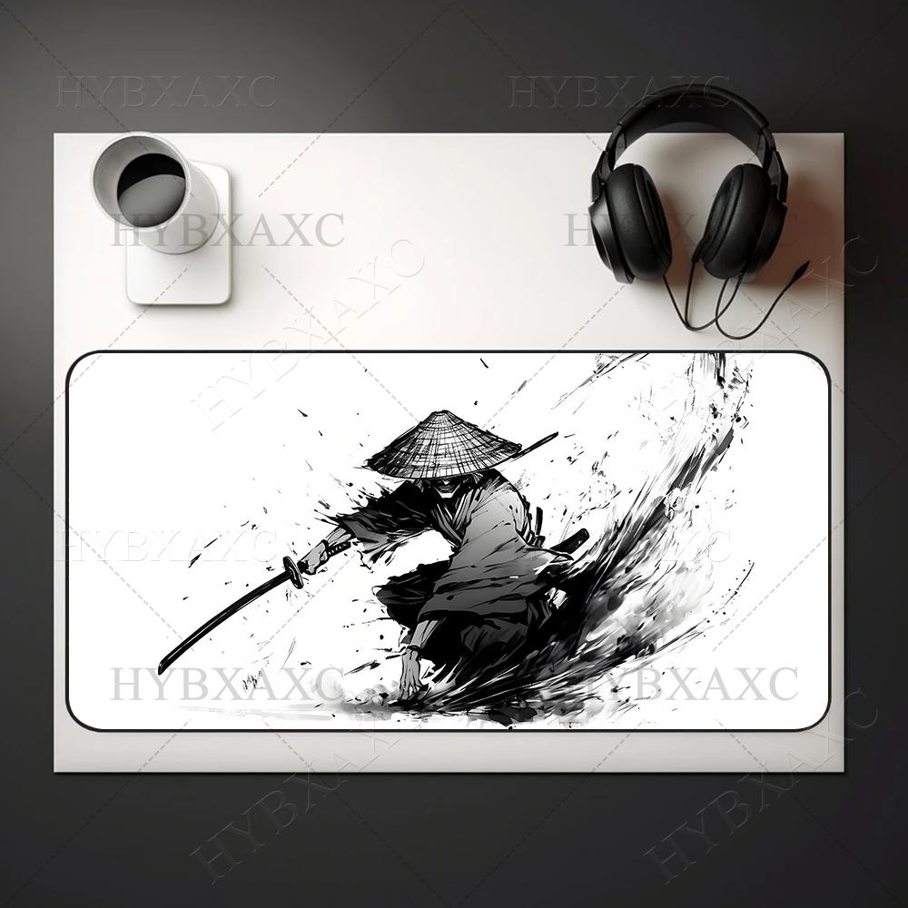 Japanese Samurai Mouse Pad Large Computer Office Game Table Mat New Xxl Rubber AntiSlip Gaming Keyboard Mousepad Long Desk Pads