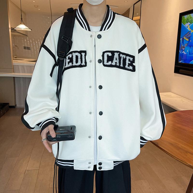 

Весенне-осенняя подростковая куртка для мальчиков, для старших и средних школьников, новинка 2025 года, красивая бейсбольная куртка для мальчиков постарше 3XL 160-90kg or so