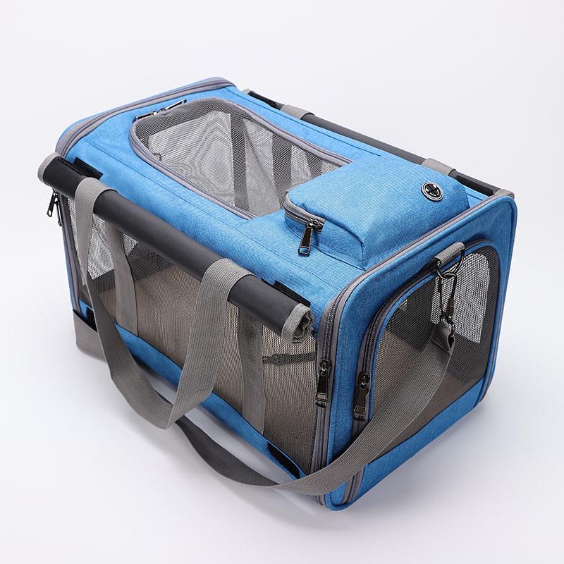 Tragbare Transportbox für Haustiere: Großraum-Faltbox für Hunde und Katzen