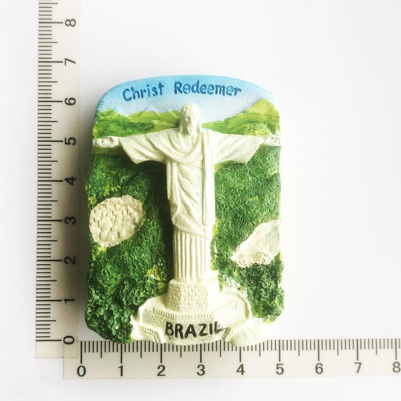 

Бразилия магнит на холодильник наклейка 3D смола ручной работы подарок для путешествий сувенирная коллекция украшения