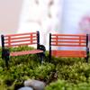 Miniature Park Benches Model Chair Settee for Sand Table Simulation Landscape Train Landscape Railroad Scenery Layout Mini Garden Ornament