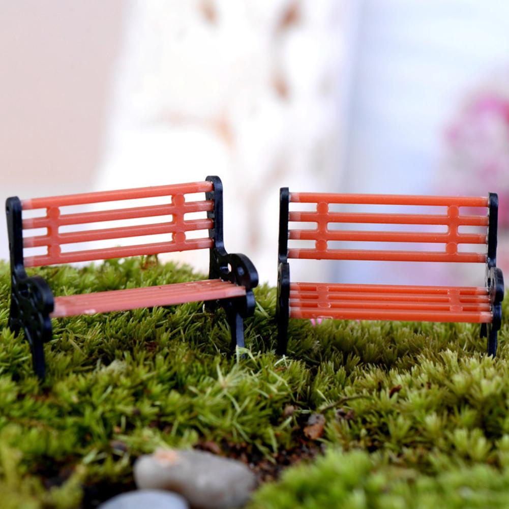 Miniature Park Benches Model Chair Settee for Sand Table Simulation Landscape Train Landscape Railroad Scenery Layout Mini Garden Ornament