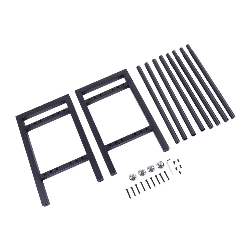 Suporte de Peso de 2 Níveis Pesado Capacidade de 300 Lbs Barra Horizontal Ajustável Suporte para Halteres para Academia em Casa